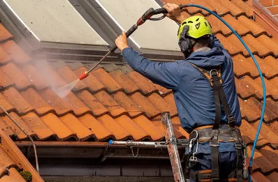 Démoussage et hydrofuge de toiture à Sambin